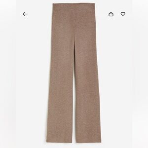 Flared Knit Pants